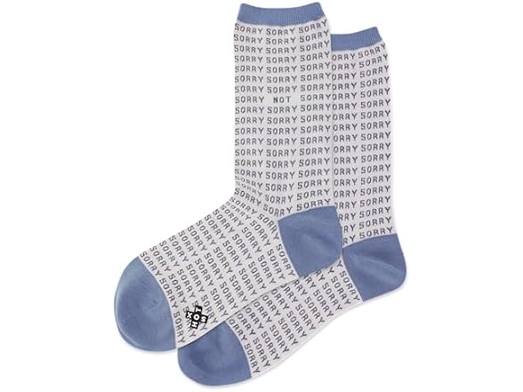 Hot Sox Kids (10-Apr) Women's Sorry not Sorry Crew