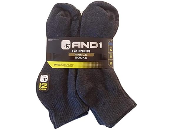 AND1 ProPlatinum Ankle Socks