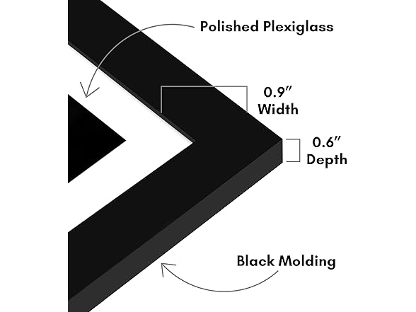 Americanflat 5x7 Picture Frame Set of 2 Black