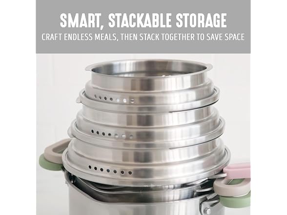 GreenLife BK Twisting Stainless Steel Set
