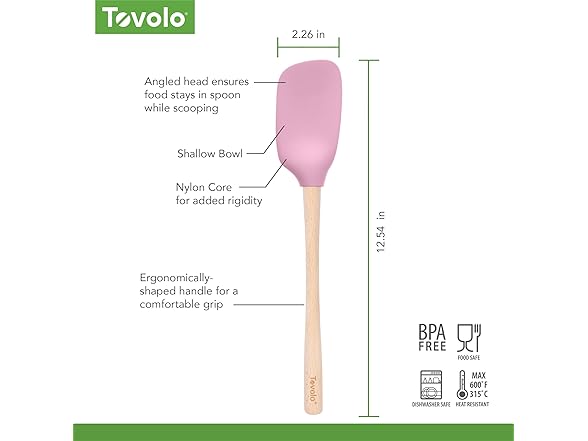 Tovolo Silicone Spoonula Silicone Spoon Spatula 
