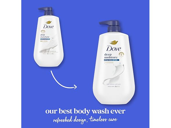 Dove Deep Moisture Body Wash with Pump 3 Count
