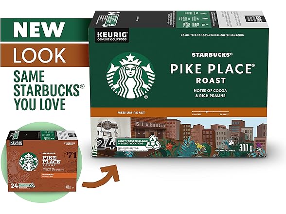 Starbucks Pike Place K-Cups, 24ct
