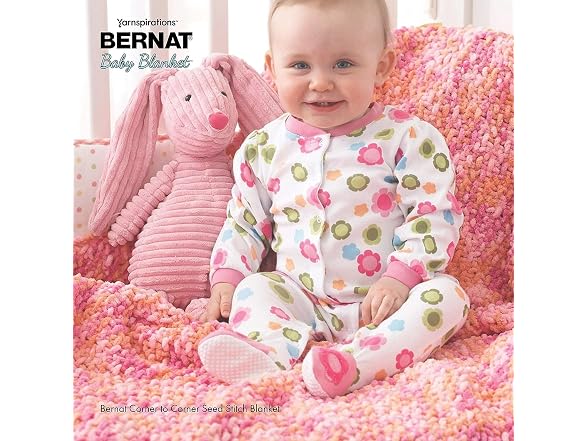 Bernat Baby Blanket Yarn, 3.5oz White