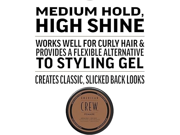 3PK American Crew Pomade for Hold and Shine 3 Oz