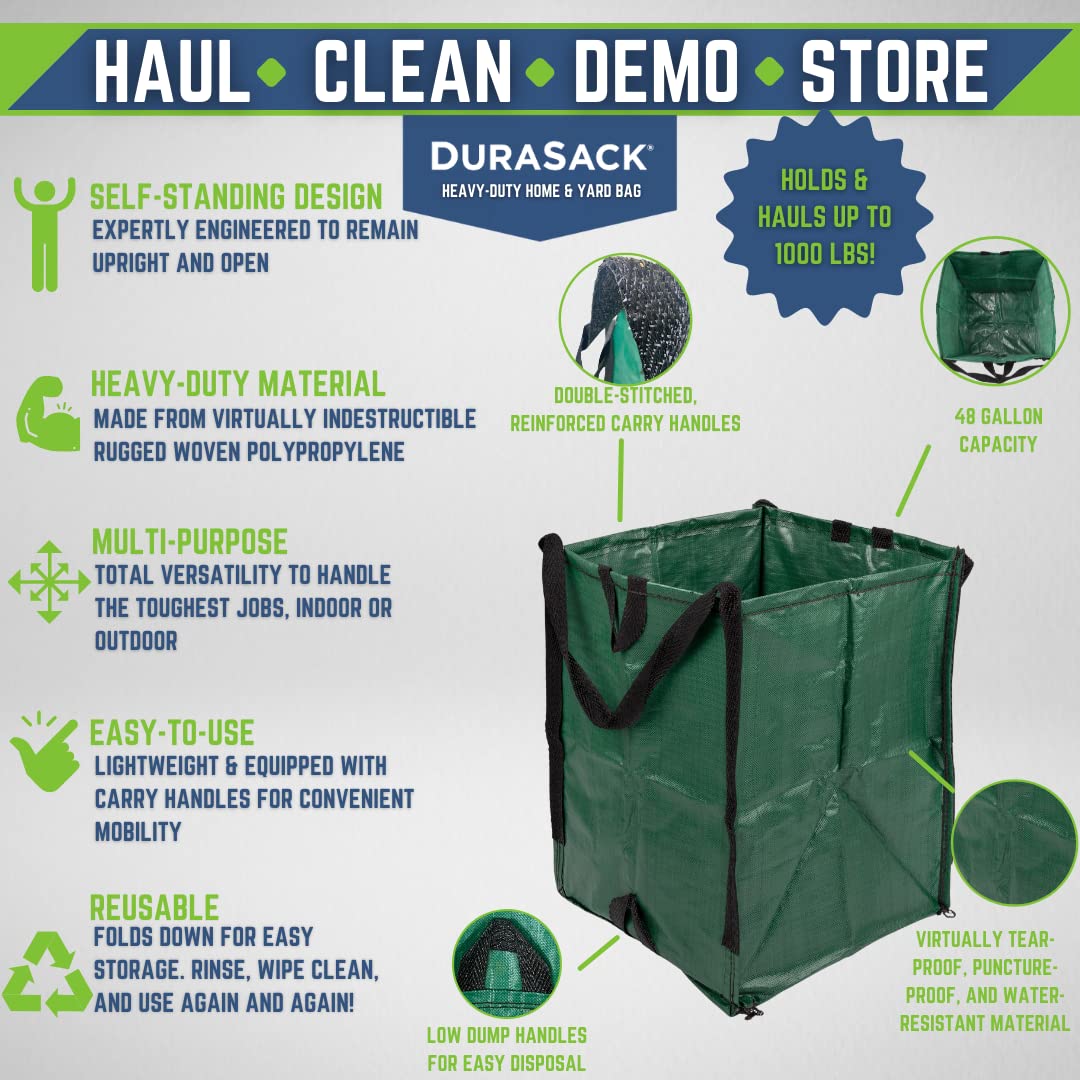 DuraSack Heavy Duty Home & Yard Bag, 4 Pack - Gallery 13