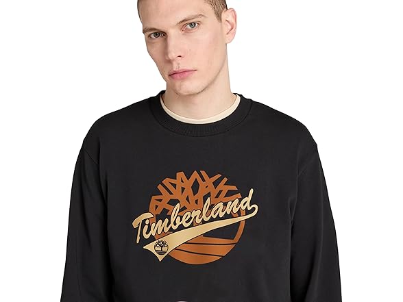 Timberland Mens Brand Carrier Graphic Crew Sweatshirt
