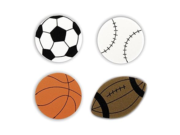 Darice FOAMIES STICKERS PLAYBALL 60PC