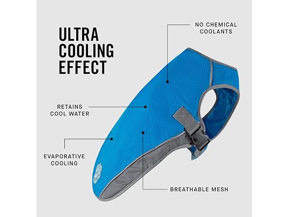 Canada Pooch Dog Cooling Vest Evaporative