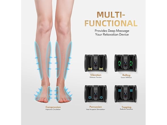 Shiatsu Foot Massager w/ Heat Therapy