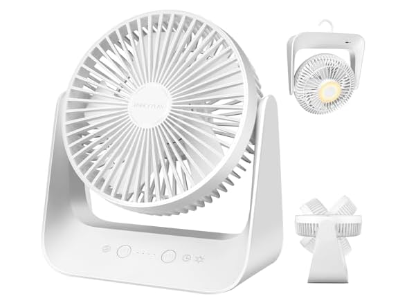 5000mAh 6-inch Desktop Fan for Home