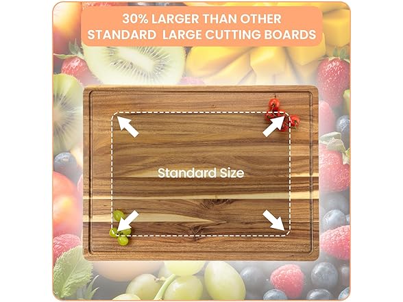 DYTesa Acacia Cutting Board 24x18in