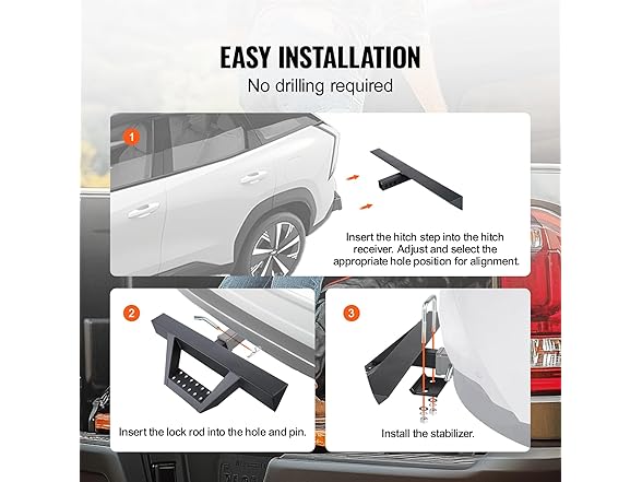 VEVOR Hitch Step for 2 Inch Receiver