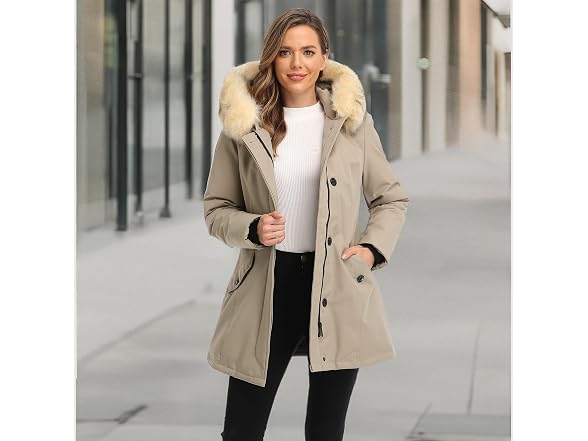 Puremsx Girls (M) Down Jacket Water Resistant Coat