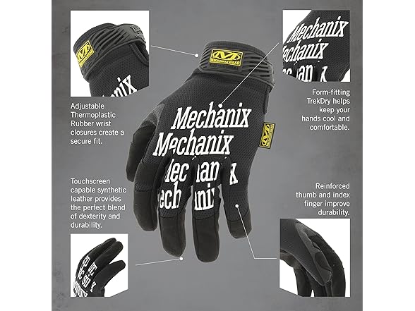 2 Pairs Mechanix Wear Original Work Gloves