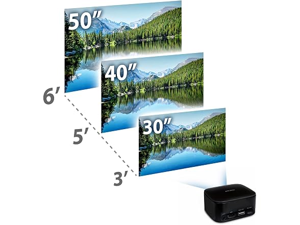 Miroir Miroir M75 Portable Projector - Rechargeable Batte