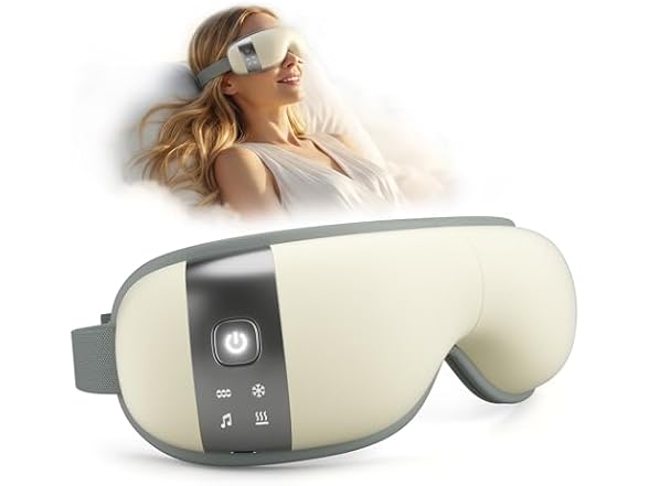 ReliefRX Eye Massager Heat/Cool Creamy White
