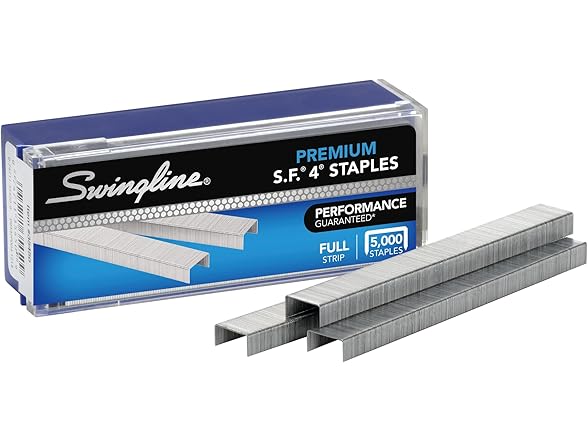Swingline Staples, S.F. 4, Premium, 1/4 Inches Length