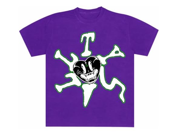 Trippie Purple Heart Graphic Tee (S)