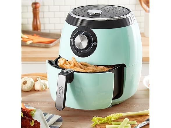 DASH Deluxe Air Fryer+Oven Cooker- Aqua