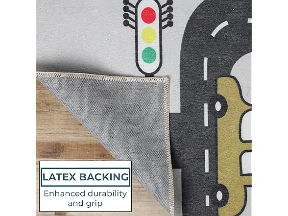 Superior Construction Zone Non-Slip Indoor Rug 5'x8'