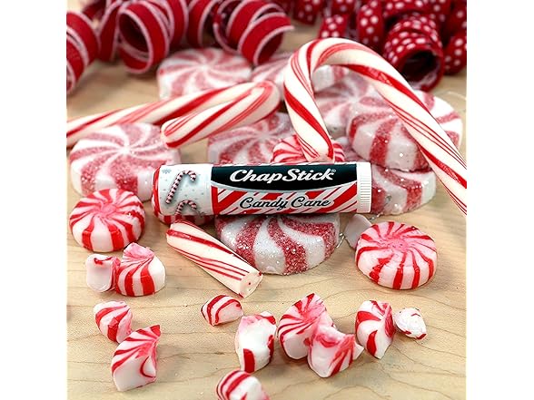 ChapStick Bulk Lip Balm, Candy Cane, 12-Count