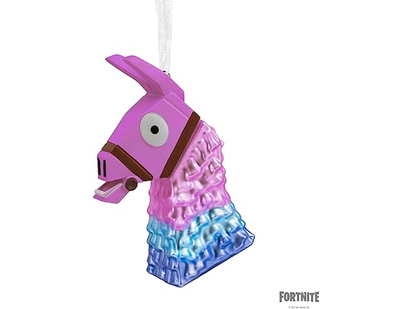 Hallmark Fortnite Llama Loot Blown Glass Christmas Ornament