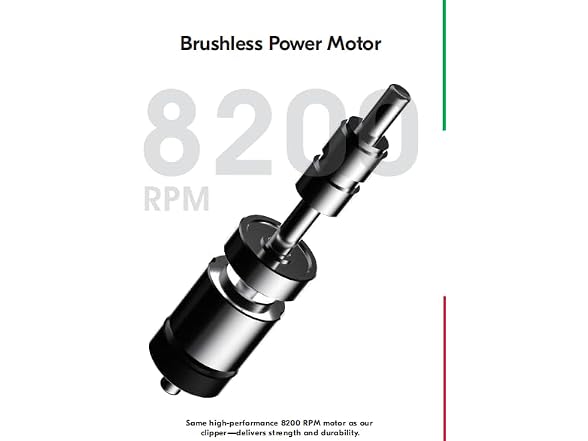 JRL Diamante Clipper & Trimmer Set DI2025B – Brushless Motor, Fade Blade, Smart Clip Technology, Reset IQ Charge, 8200 RPM, 4-Hour Run Time for Barbers & Stylists (Black) (Open Box)