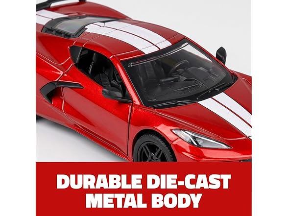 5" Die-Cast Pull Back 2021 Corvette  12 Count
