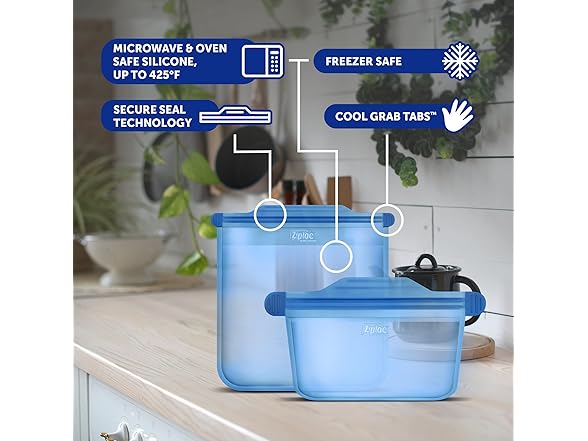Ziploc Endurables Small Container, 2 Pack