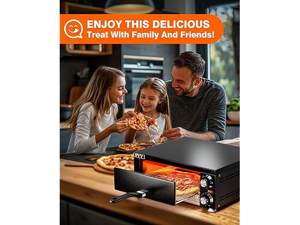 PYY Pizza Oven -12 Inch Indoor Countertop Pizza Oven