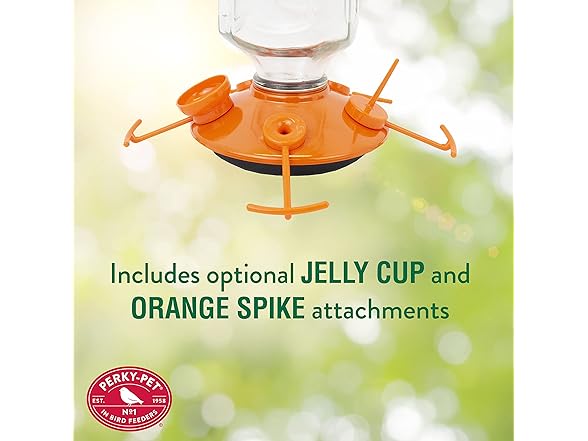 Perky-Pet 9113-2 Top-Fill Glass Oriole Feeder