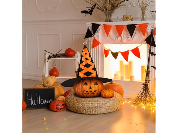 LANGFON Halloween Witch Hat for Women,