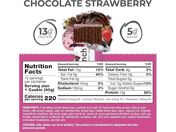 12Ct Power Crunch Protein Wafer Bars