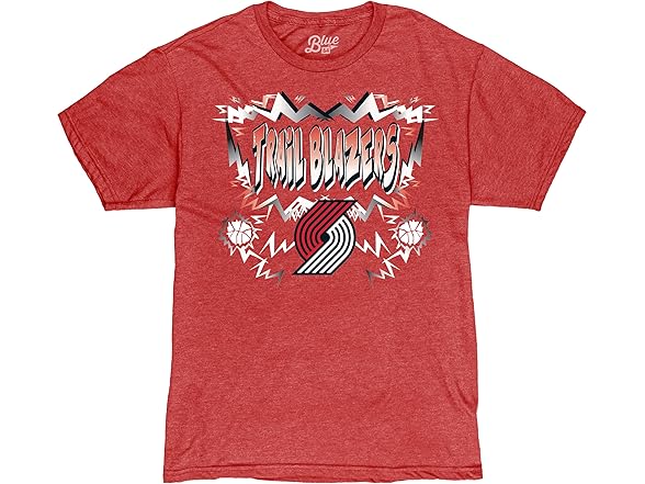 PORTLAND TRAIL BLAZERS T-Shirt Heathered Team Color (Large)