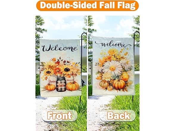 multiwins Double Sided Fall Garden Flag