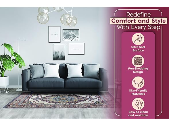 L'Baiet Jessie Brick Red 4x6 Scatter Rug