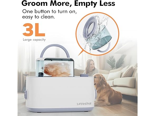 LOVEEPEE Dog Grooming Vacuum Kit