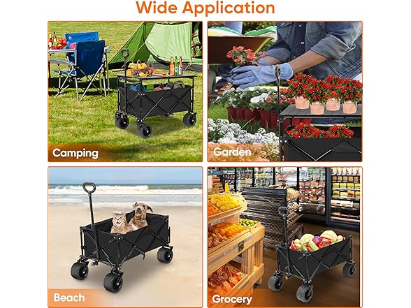 SHINLEYPACK Collapsible Wagon with Table