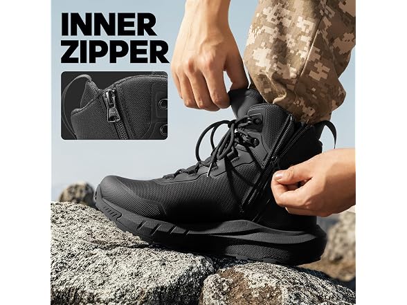 NORTIV 8 Men's 9.5 TacticalHiking Boot, Sand (Open Box)