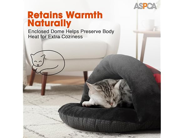 ASPCA Slipper Cave Bed for Cats & Small Pets
