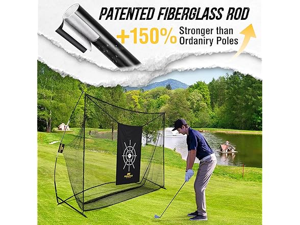 PodiuMax 10x7ft Golf Net with Target
