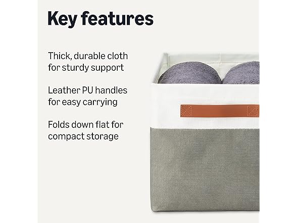 Amazon Basics Storage Bins 3-Pack