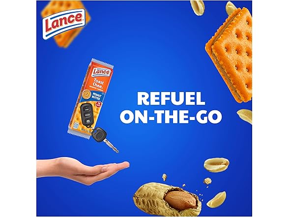20PK Lance Sandwich Crackers, ToastChee Peanut Butter