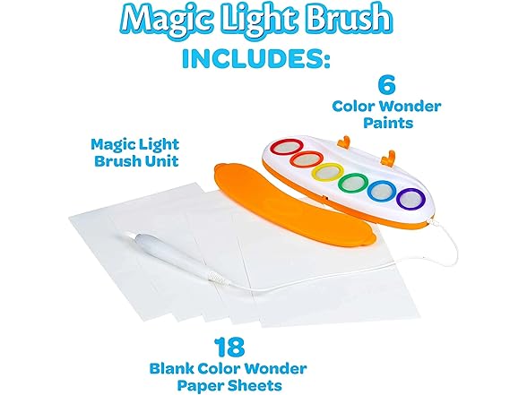 Crayola Color Wonder Magic Light Brush, Mess Free
