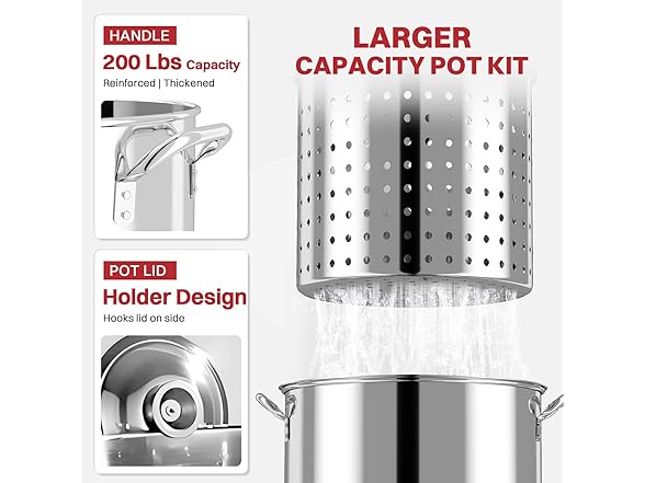 Pipopa 50QT Crawfish Boiler