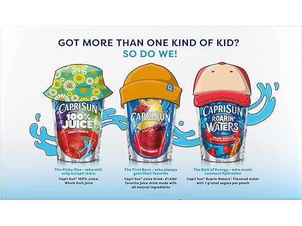 10ct Capri Sun Roarin' Waters Tropical Punch