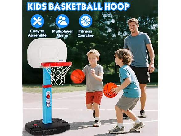 Adjustable Kids Mini Basketball Hoop Set