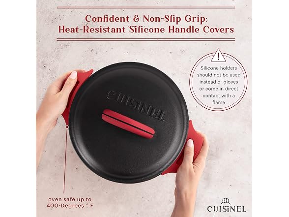 Cuisinel Cast Iron Dutch Oven - 5-Quart