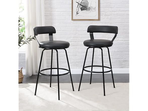Swivel Counter Bar Stools, Set of 2